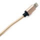 Кабель Extradigital USB - Lightning iPhone SE, 6, 6S, 7, 7 Plus, 1m, Gold